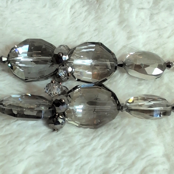 Necklace, Multi-Faceted Crystal Beaded - Picture 6 of 10